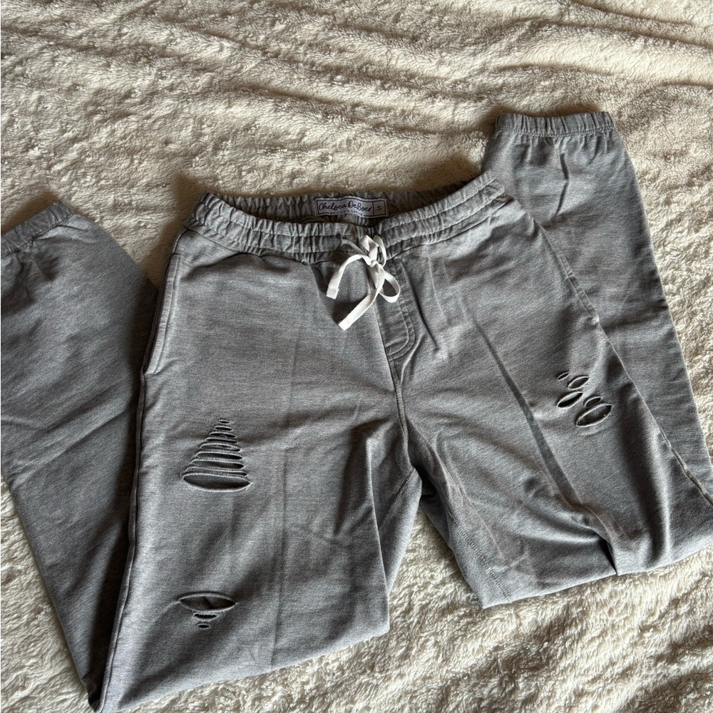 Distressed sweatpants